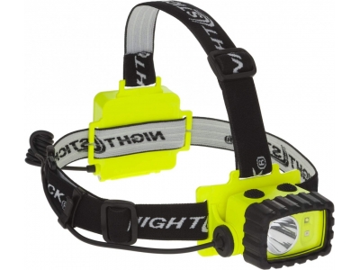Dual-Light XPP-5458G Искробезопасный светодиодный налобный фонарь с белым и зеленым светодиодами